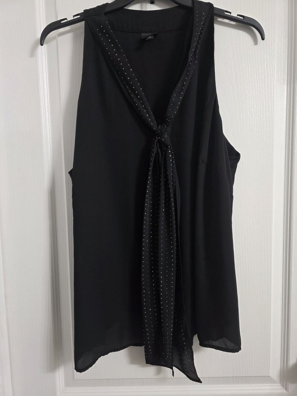 Worthington Woman Sleeveless 3x Black Blouse B8